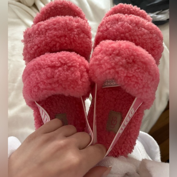 UGG Oh Fluffita Slide Sandal - Pink Rose US 7/EU 38 - Picture 2 of 14